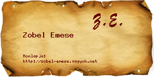 Zobel Emese névjegykártya