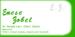 emese zobel business card